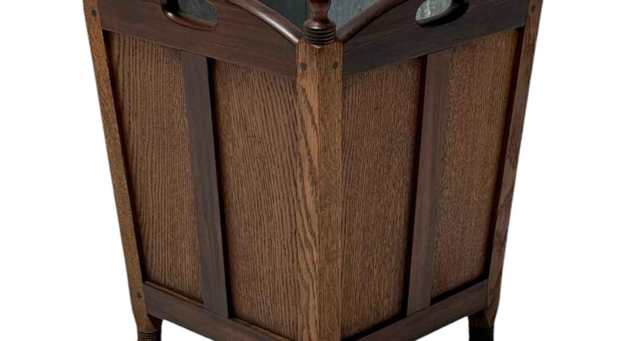 Jac. van den Bosch Art Deco Amsterdamse School Litter Basket for 't Binnenhuis